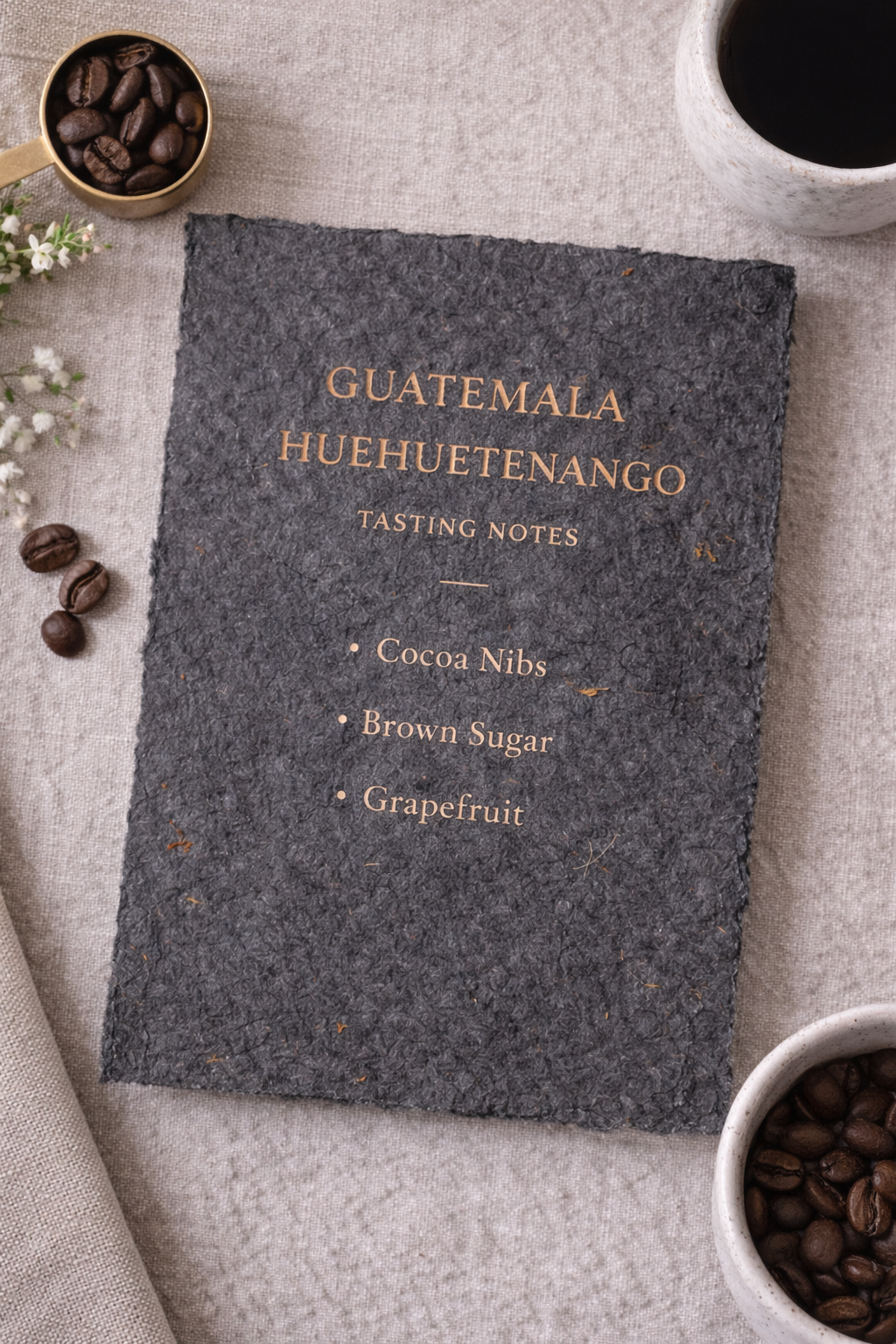 Detalle de flyer o menú en papel